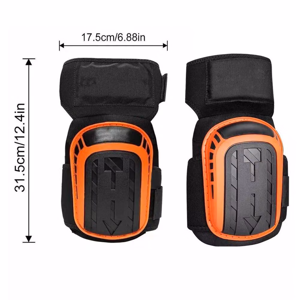 FLAVORA Heavy Duty Gel Cushion Knee Pads, 2 Pack, Black – 2