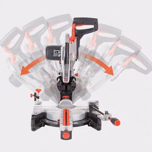 SIP 12 inch Sliding Compound Mitre Saw in Silver with 305mm Blade and 1.8kW Motor – 2