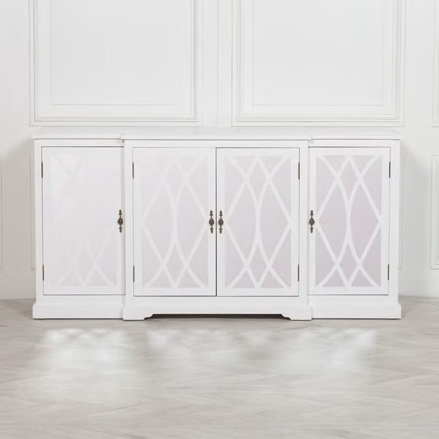 Glasstone Breakfont White Mirror Front Sideboard W/D/H: 180 x 50 x 90 cm