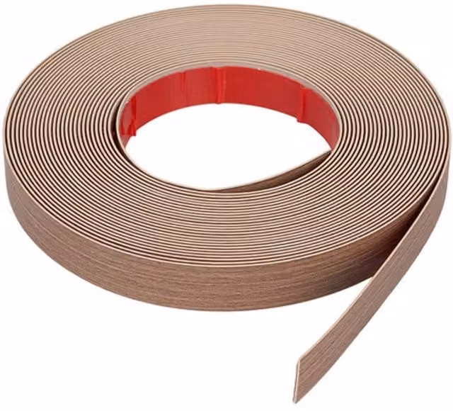 Living and Home Self Adhesive Wood Grain Edging Trim Strips, Dark Brown, 10m