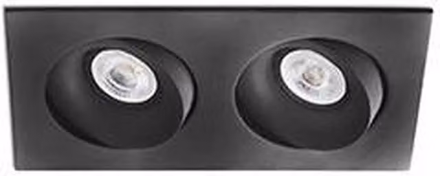 Faro Arg Adjustable Recessed Downlight in Black