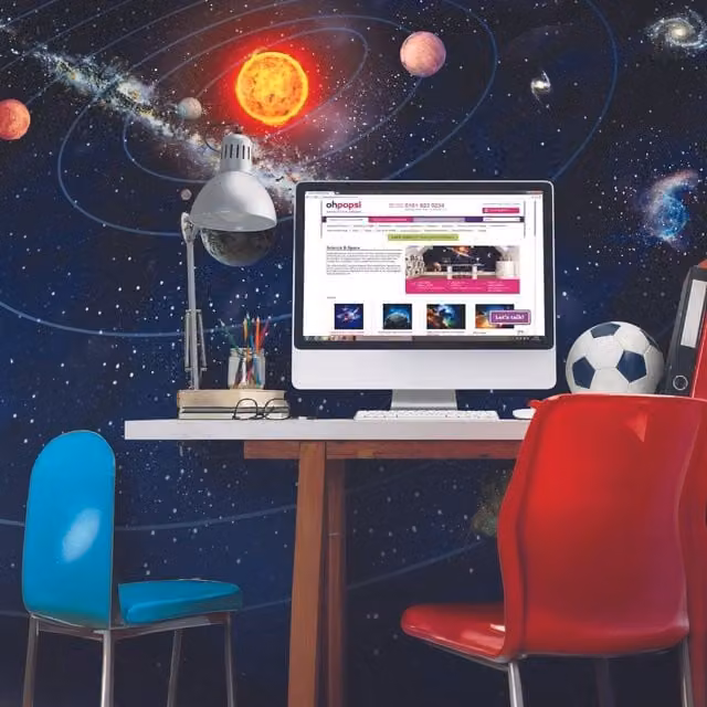 Origin Murals Solar System Multicolour Wall Mural