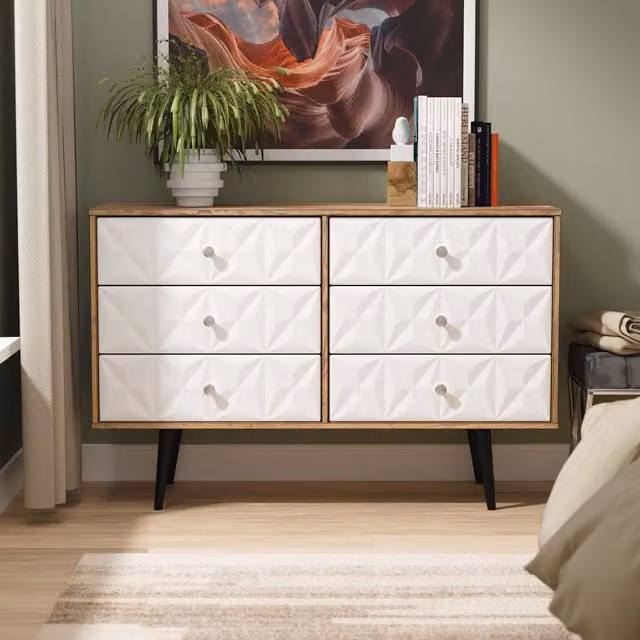 Ready Assembled 2 U Toledo 6 Drawer Wide Chest in Dark Brown – 1