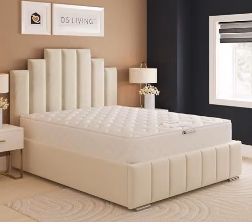 DS Living Glacier Coil Ortho Mattress with Nightfall Gel and 12.5 Bonnell Spring, White, W/D/H: 120 x 200 x 20 cm – 2