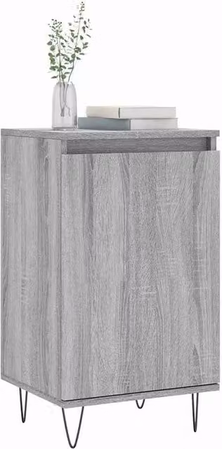 Berkfield Home Grey Sonoma Sideboard in Engineered Wood, W/D/H: 40 x 35 x 70 cm – 1
