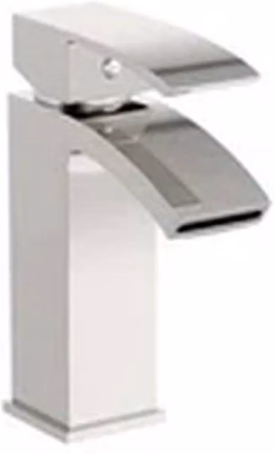 Havendro Waterfall Chrome Bathroom Tap Set in Silver with Single Lever and Pop Up Waste
