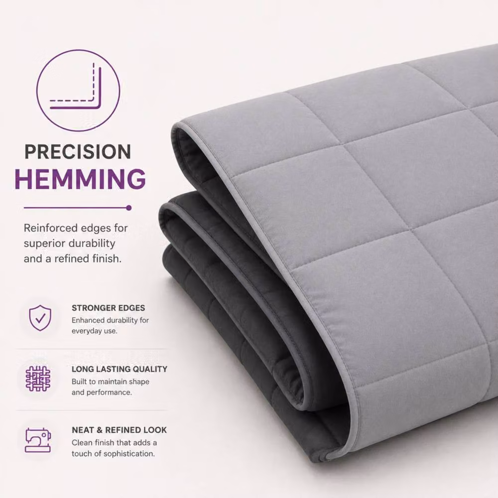 Pamposh Grey Anti-Allergy Hollow Fibre Duvet, 10.5 Tog, W/D/H: 135 x 200 cm – 5