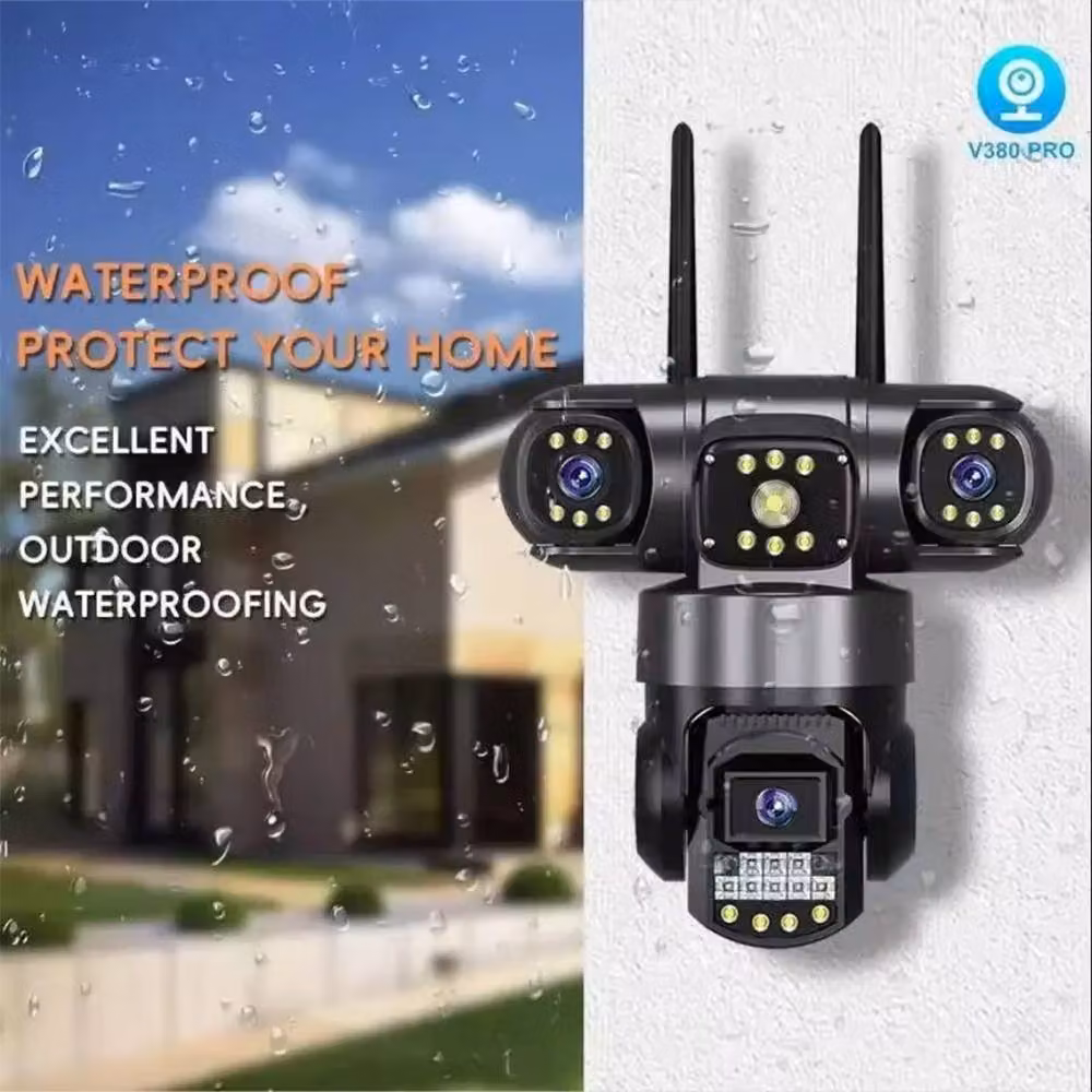 SPETLEK Wireless Outdoor IP Camera with PTZ and IR Night Vision, Black – 5
