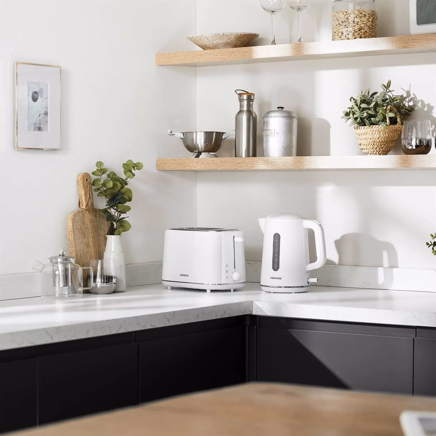 Kenwood Abbey Lux 1.7L Kettle and 2 Slice Toaster Set in White – 2