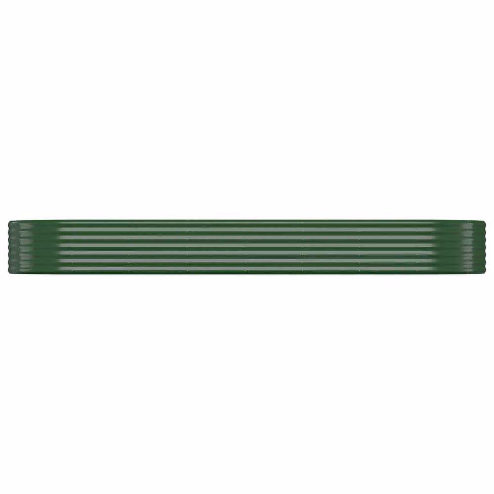 Berkfield Home Garden Green Powder-coated Steel Raised Bed W/D/H: 322 x 100 x 36 cm – 3