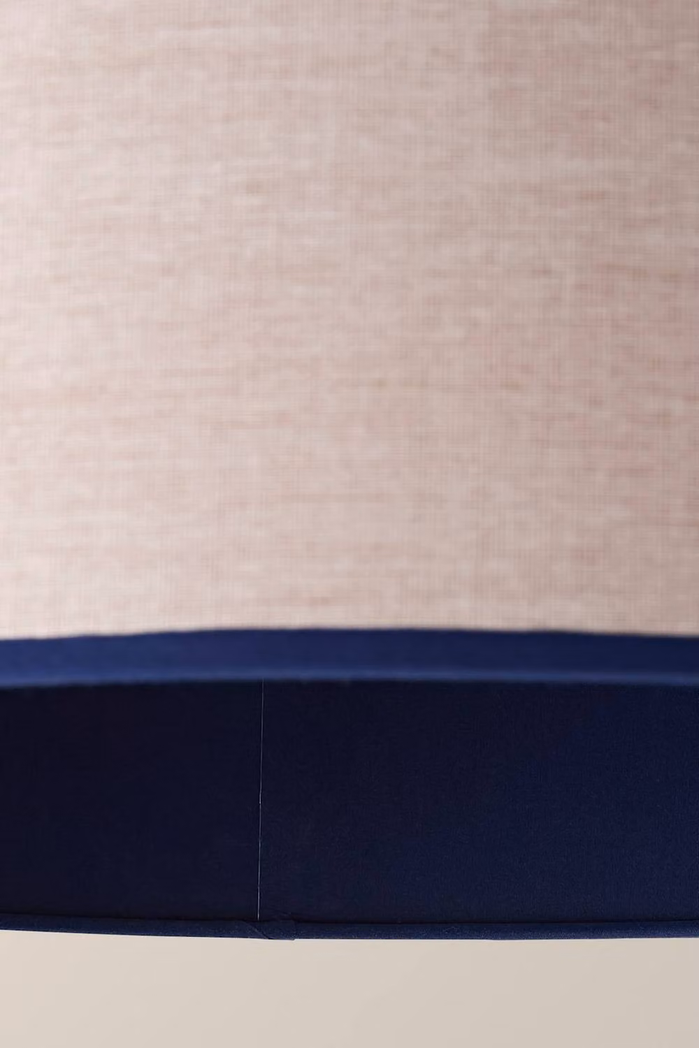 ValueLights Kiara Large Navy Blue Linen Woven Drum Easy Fit Ceiling Lamp Shade – 3