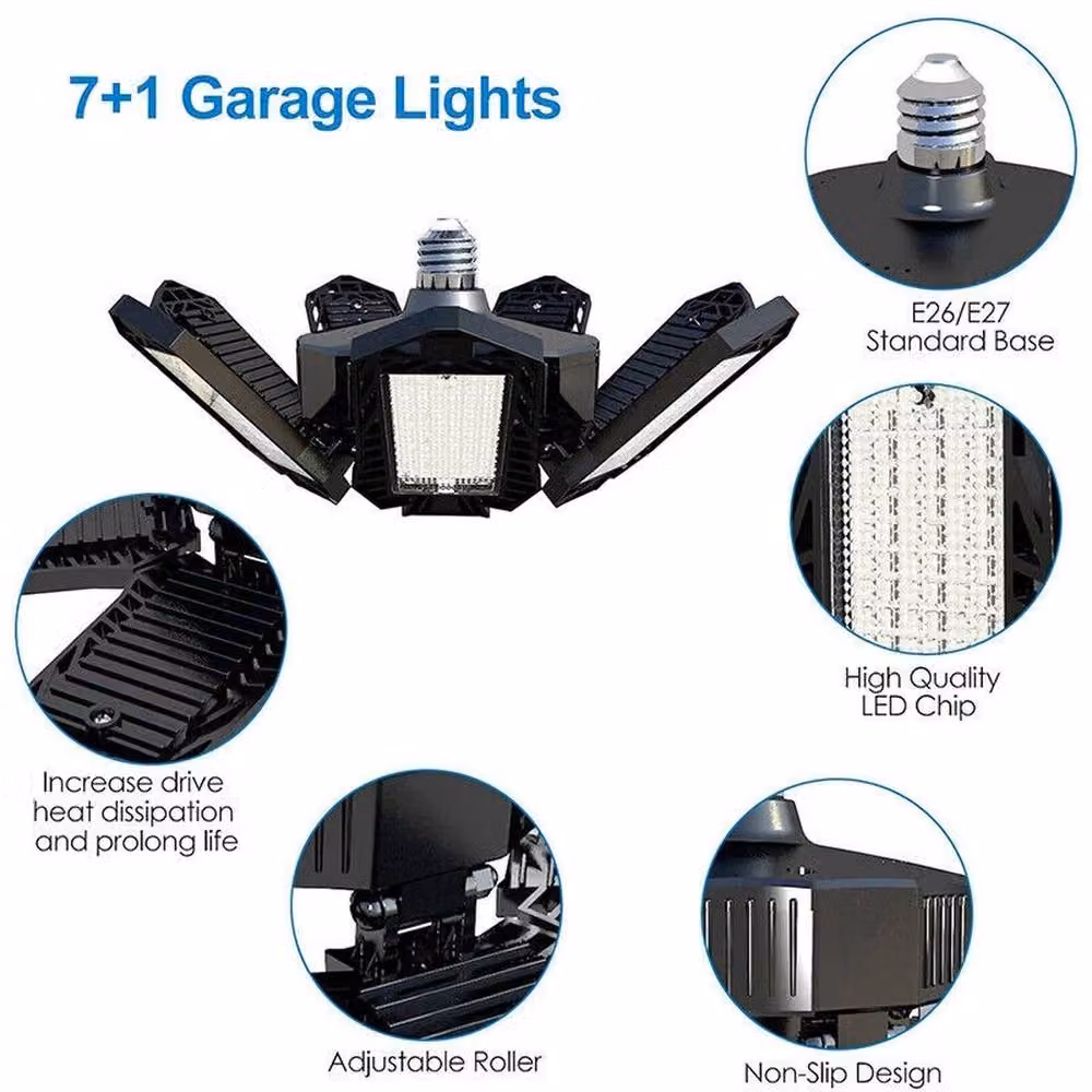 Havendro 600W 60000LM LED Garage Ceiling Light in Black – 3