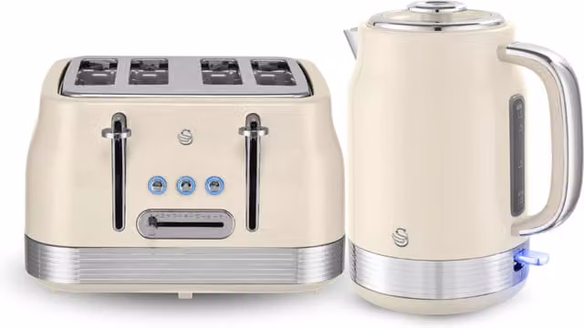 Swan Retro Breakfast Essentials Bundle in Beige