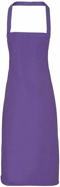 Premier Cotton Bib Apron in Purple