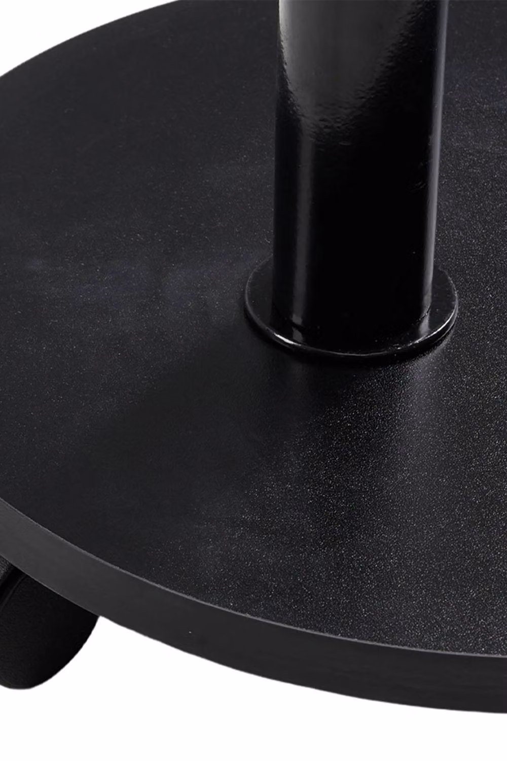 Living and Home Modern Round Side Table with Lockable Castors in Black – 4