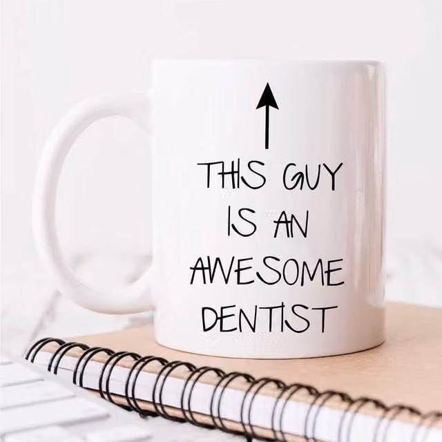 60 Second Makeover Limited This Guy Is An Awesome Dentist Mug, White Ceramic