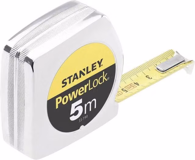 Stanley Powerlock Tape Measure in Silver