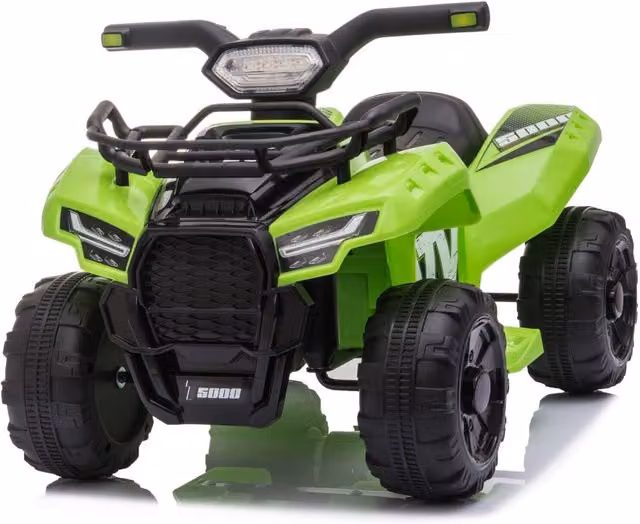 OutdoorToys Kids Electric Junior Adventurer 6V Ride On ATV Quad in Green