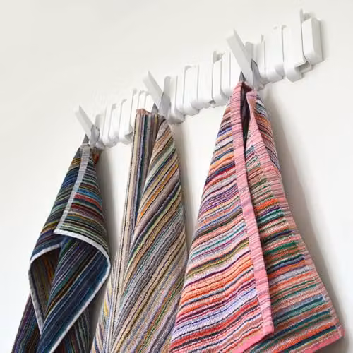 Odyssey Recycled Cotton Bath Towel Set, Multicolour Striped, 2 x 70 x 120 cm – 6