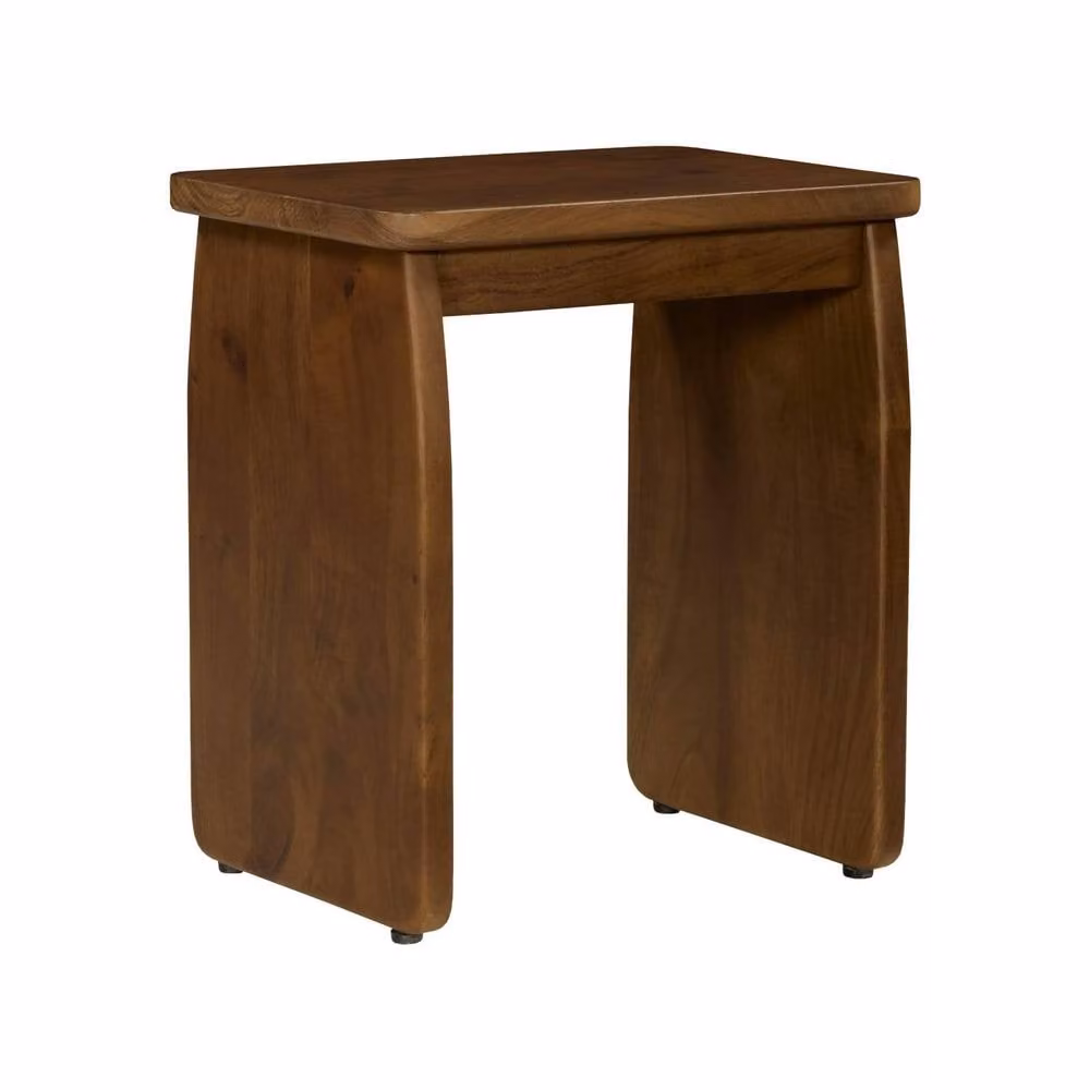 sweeek Set of 2 Acacia Wood Exotic Bedside and Side Tables in Dark Brown – 3