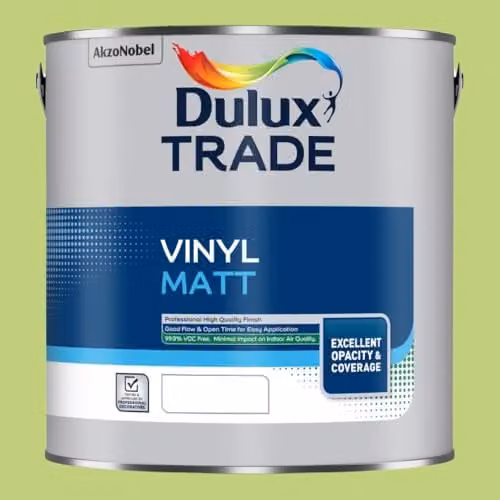 Dulux Trade Vinyl Matt Paint in Kiwi Crush Green, 2.5 l – 1