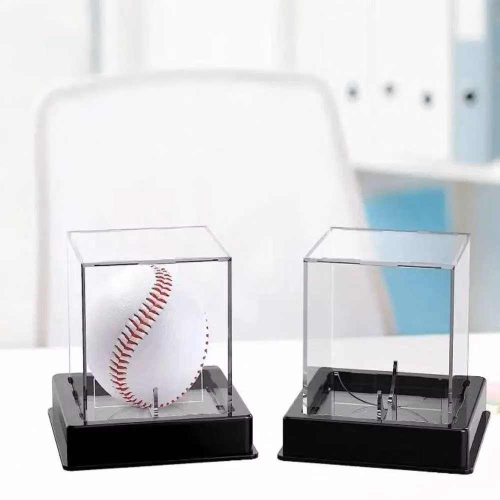 SPETLEK Transparent Acrylic Baseball Display Case and Storage Box for Golf and Tennis Balls, Medium – 2