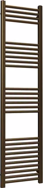 Lux Heat Coloured Steel Towel Radiator in Antique Brass, H: 160 cm, W: 40 cm