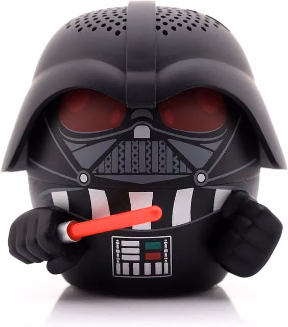 Bitty Boomers Star Wars Darth Vader Bluetooth Speaker with Light Saber and Red Eyes, Black