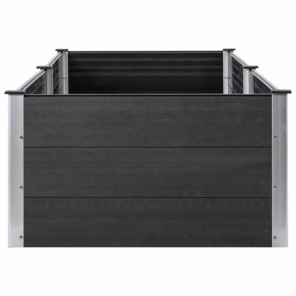 Berkfield Home Garden Grey WPC Raised Bed, W/D/H: 200 x 100 x 54 cm – 4