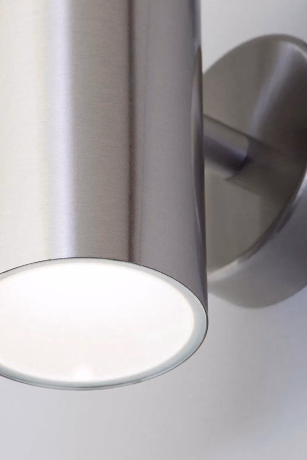 BHS Lighting Grant Modern LED Up & Down Outdoor Wall Light in Silver – 2