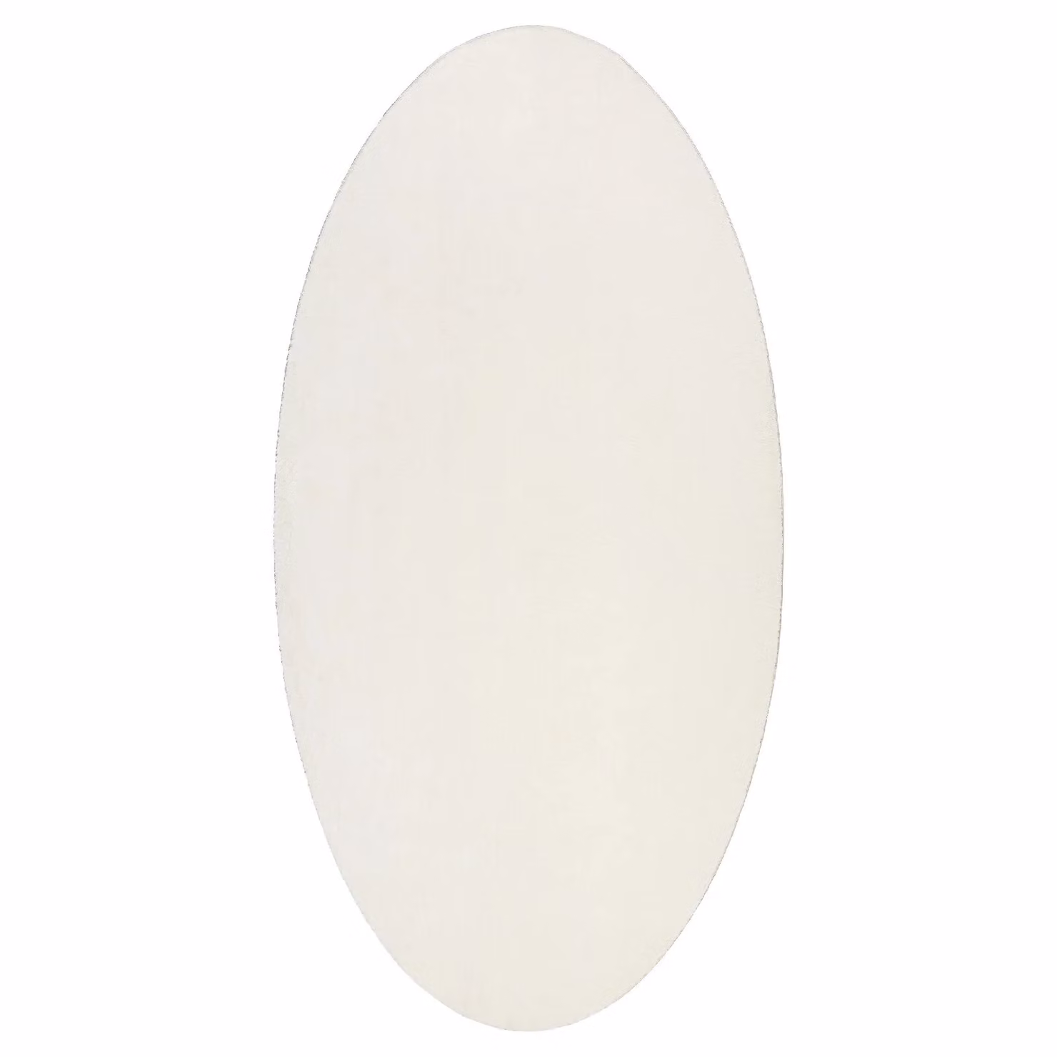 Berkfield Home Rugs Modern Oval Wool Area Rug in Cream and Beige, W/D: 200 x 100 cm – 2