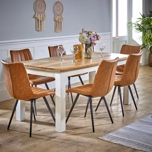 Indian Hub Alfie Mango Wood Dining Table, Brown, W: 170 cm, D: 85 cm, H: 76 cm – 2