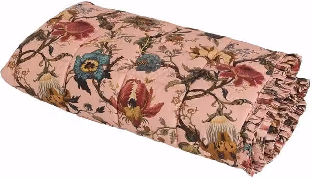 House of Hackney Artemis Cotton Sateen Quilted Bedding in Pink