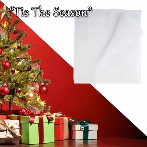 VFM e-Store Christmas Snow Blanket Decoration in White, W/D/H: 100 x 50 x 50 cm – 3