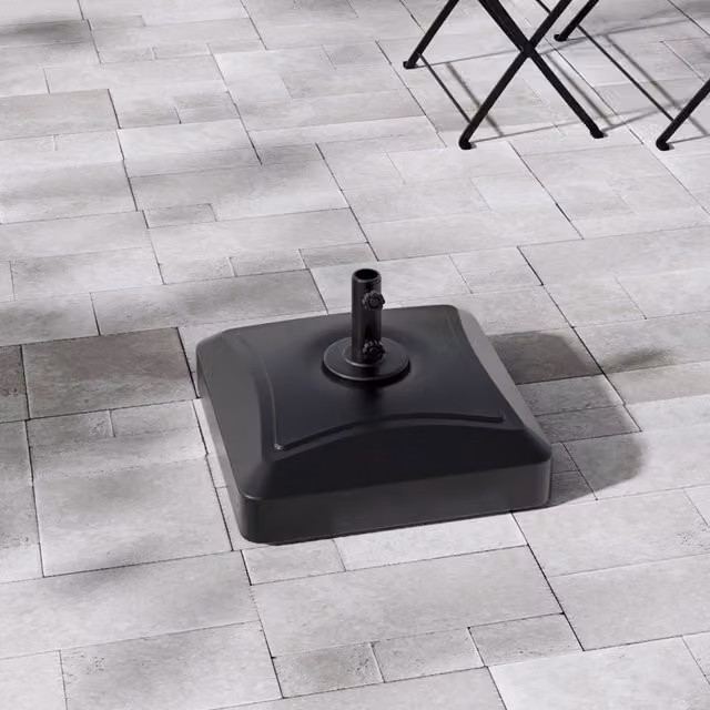 Breeins Black Water and Sand Filled Parasol Base with Wheels