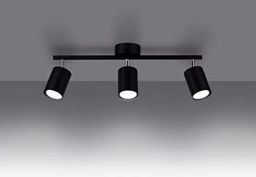 Sollux Lemmi Black LED Ceiling Light – 3