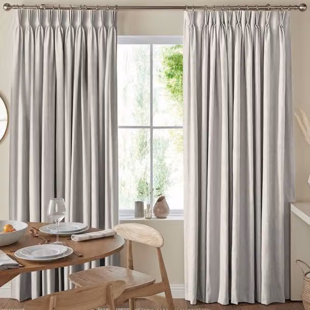 Terrys Florence Made to Measure Velvet Curtain Panel in Sesame Beige Grey