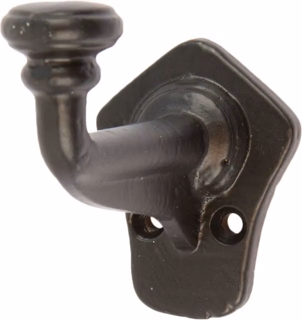 Hammer and Tongs Black Iron Flat Top Larder Hook 40 x 70 mm