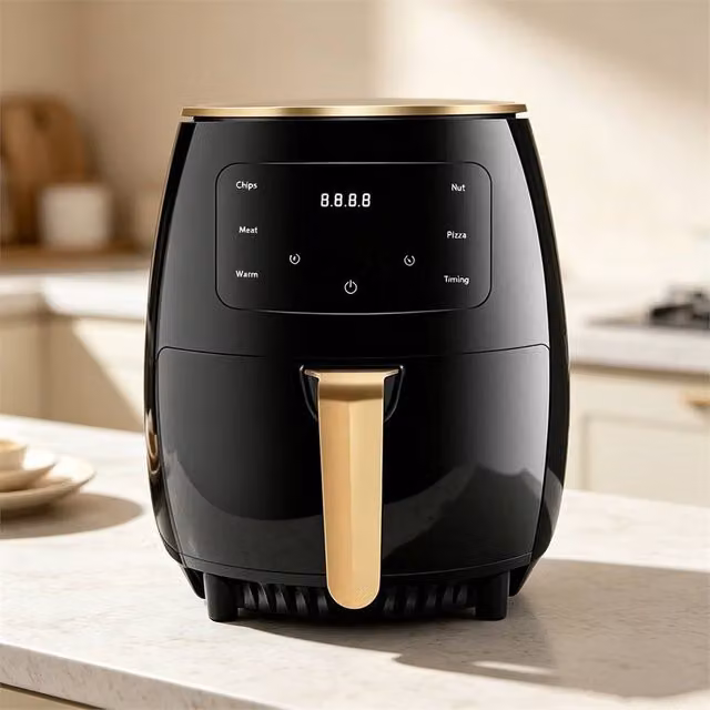 EONLION 6L LCD Digital Oil-Free Air Fryer in Black