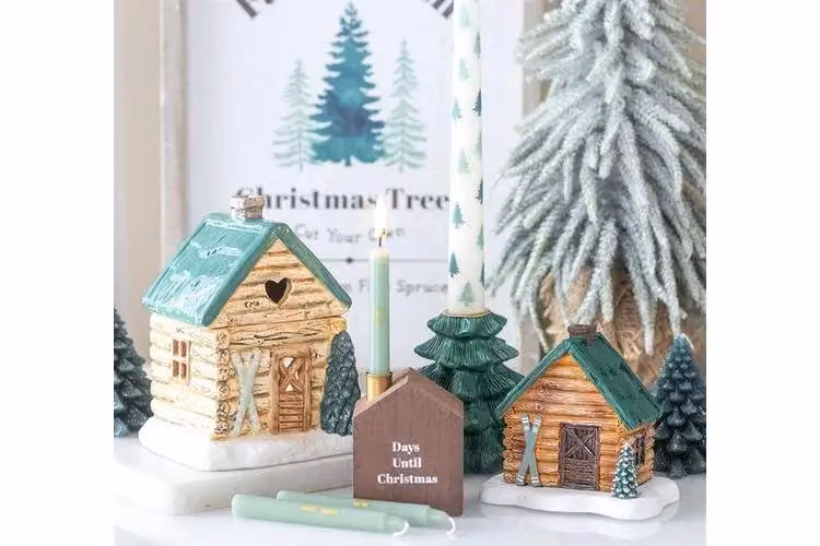 KDMD Cabin Ski Chalet Multicolour Incense Cone Holder – 3