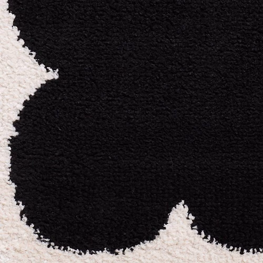 Livabliss Fossay Shag Washable Modern High Pile Living Room Rug in Black and Pink, W: 160 cm, L: 215 cm – 5