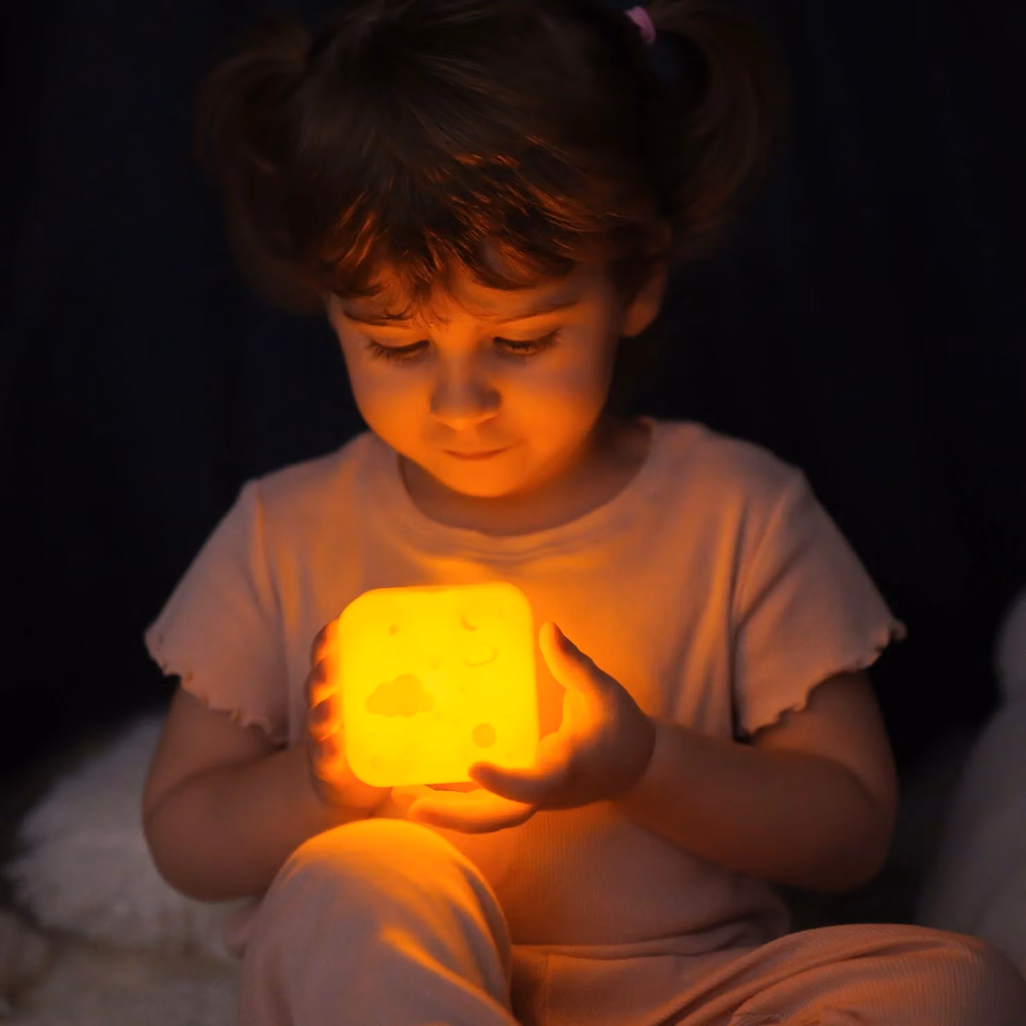 Cloud B Cube B Space White Rechargeable Night Light and Reading Lamp with Timer – 5