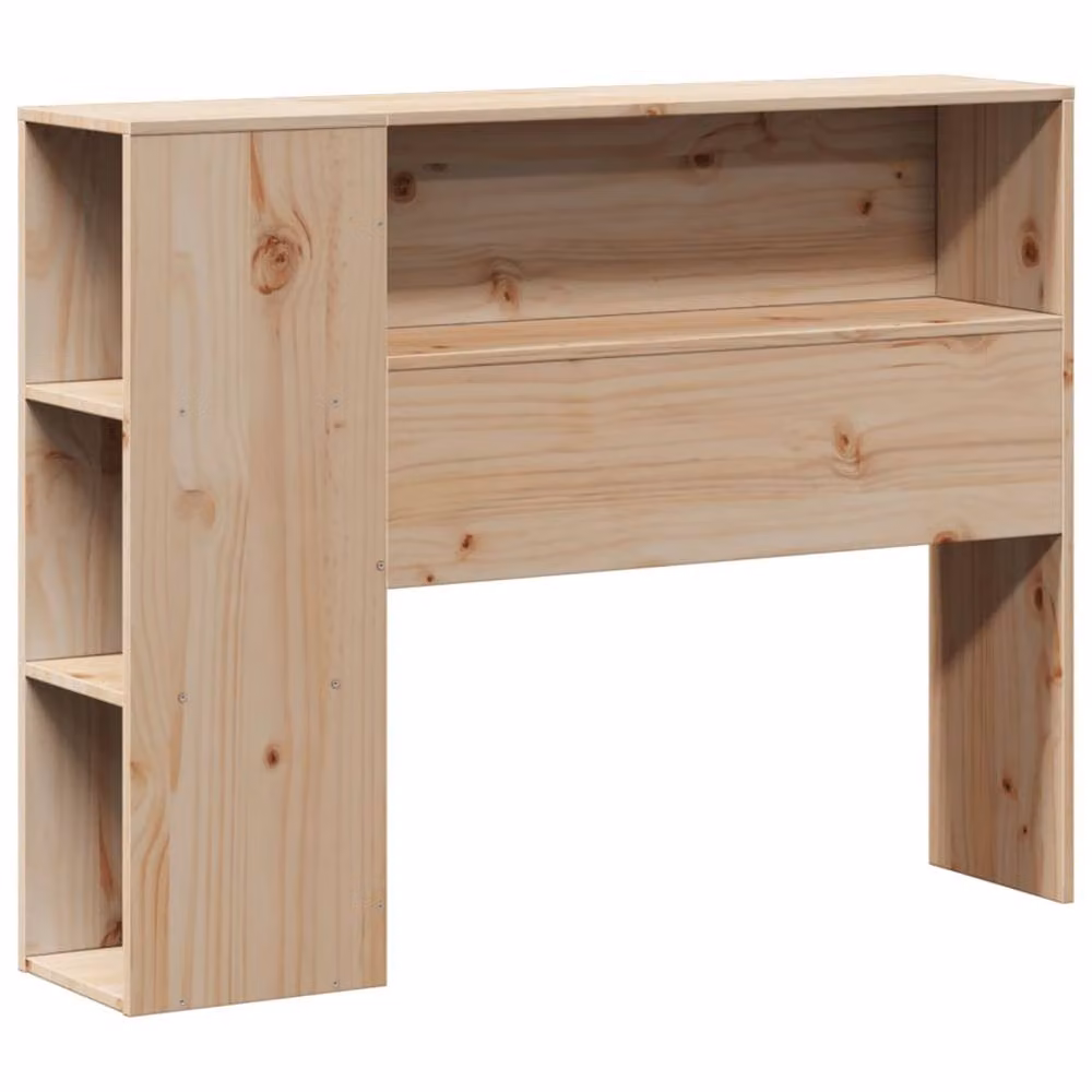 Berkfield Home Small Single Solid Wood Pine Bed Frame in Natural, W: 75 cm, L: 190 cm – 2