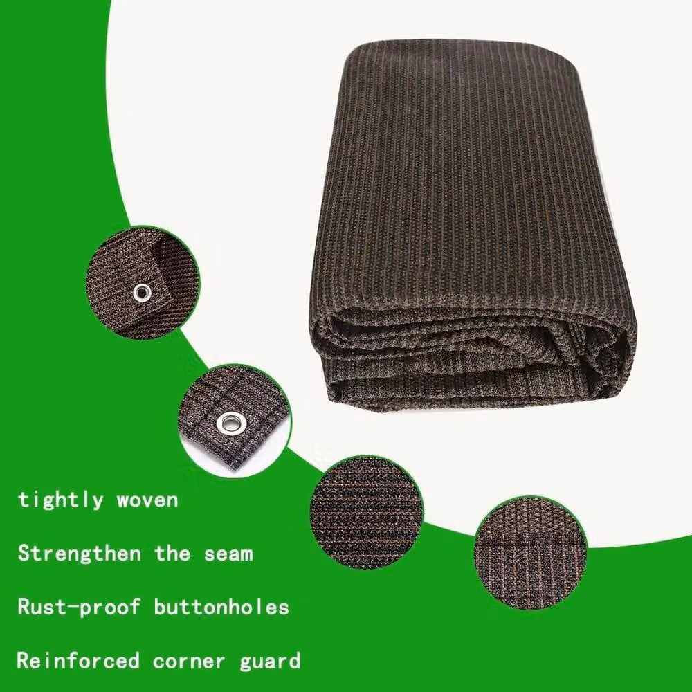 SPETLEK Brown Privacy Screen Netting Garden Windbreak Fencing, W: 1 m, H: 10 m – 3