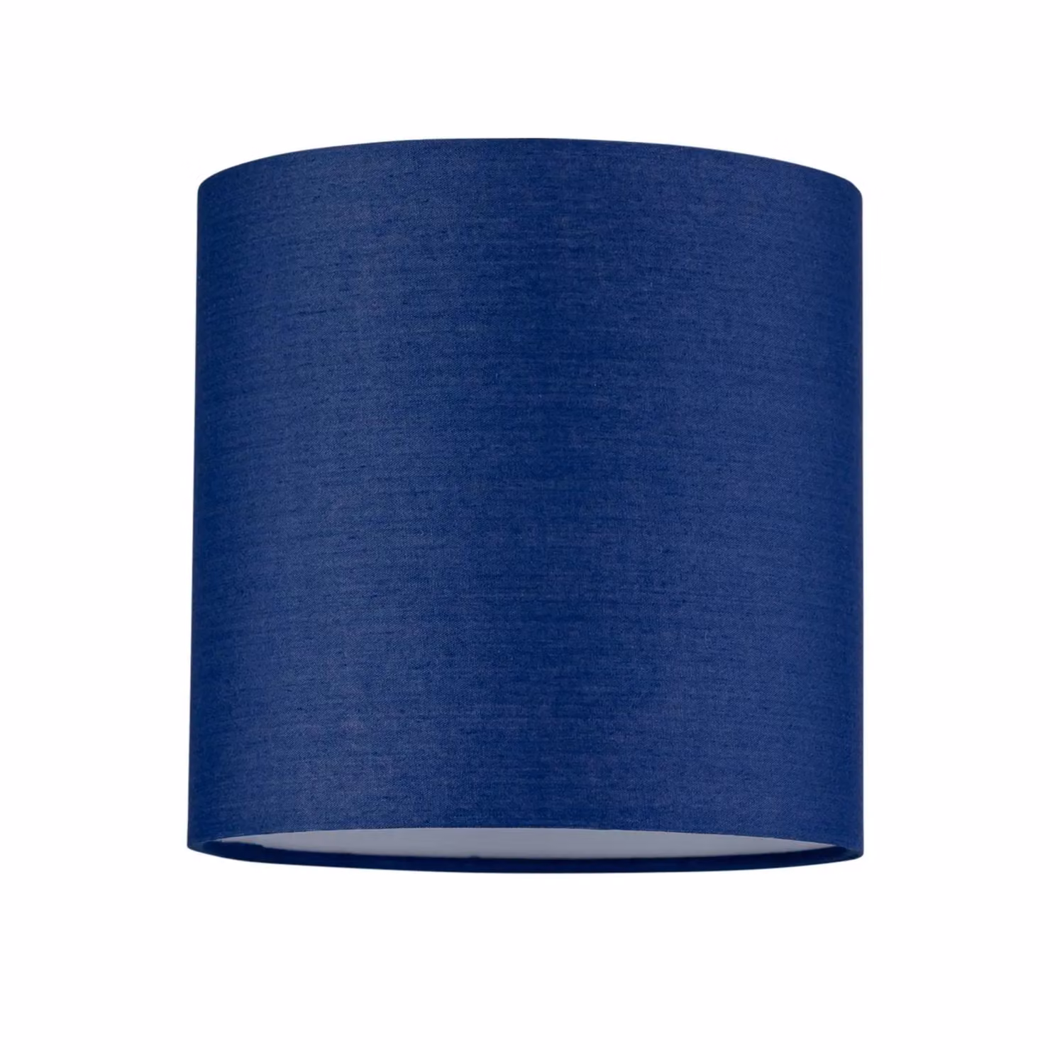 First Choice Lighting Set of 2 Blue Fabric Cylinder Table Lamp Shades, Diameter: 17 cm – 2