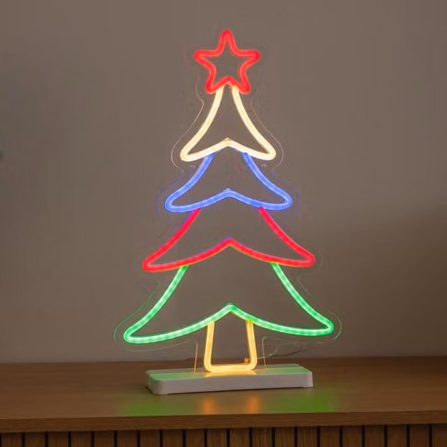 Samuel Alexander 43cm Neon Flex Multi-Coloured LED Christmas Tree Light