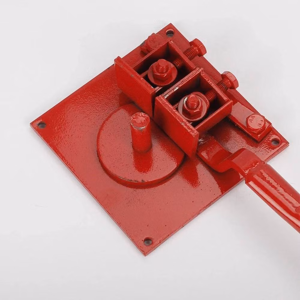 NESTLUNE Heavy-duty Manual Rebar Bender 1-20mm Bending Tool Kit, Red, W: 10000 mm, H: 520 mm – 4