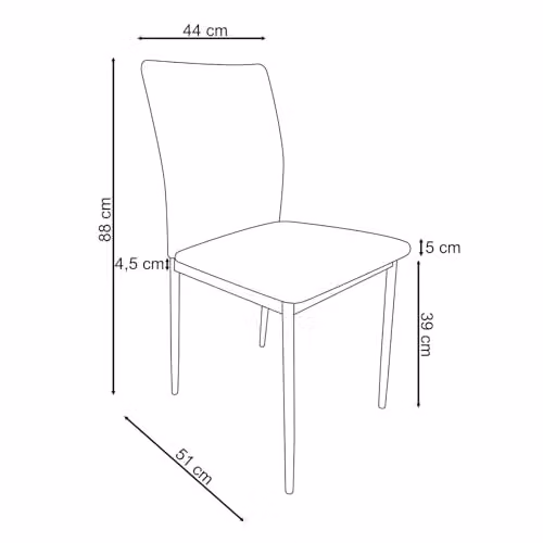 Dorel Home Furnishings Retro Velvet Dining Chairs, 2 Pack, W: 44 cm, D: 51 cm, H: 88 cm – 3