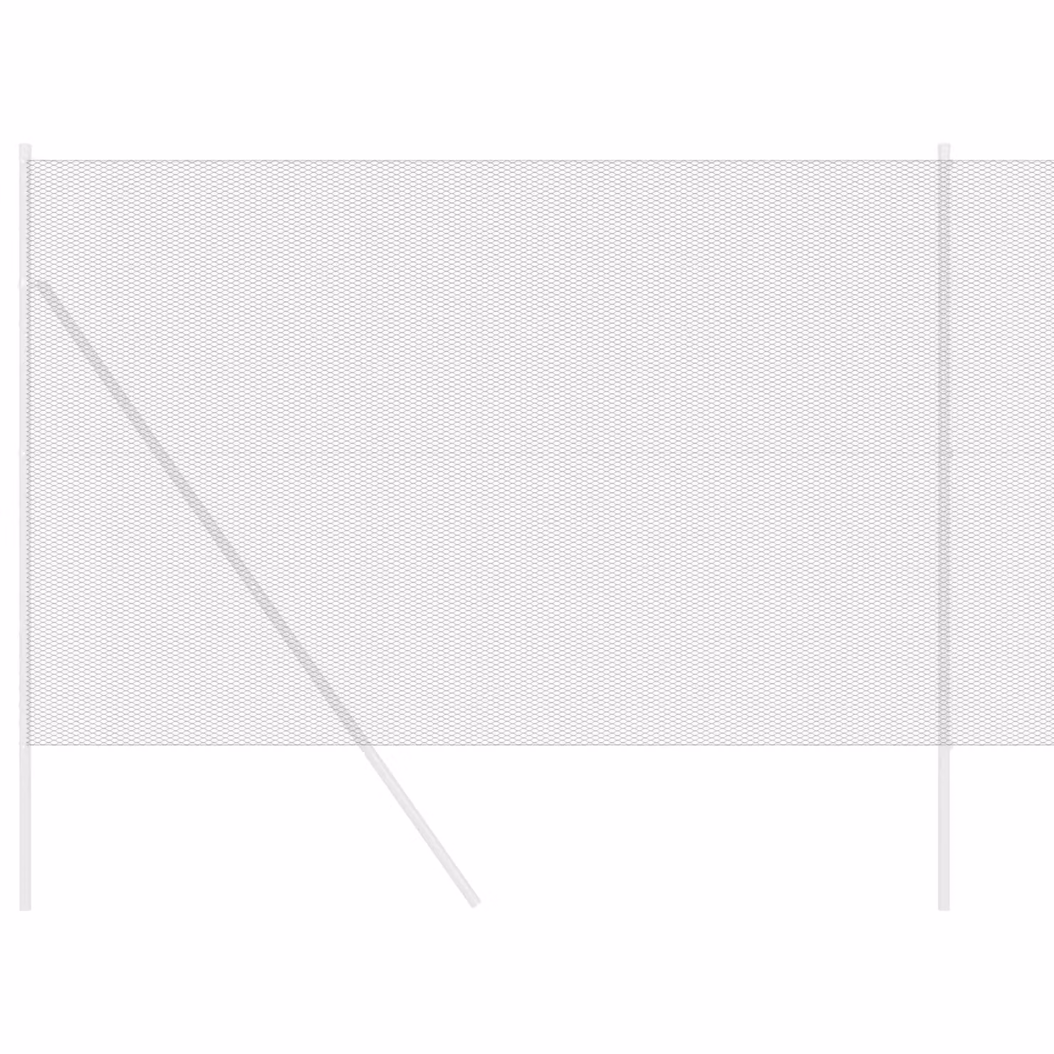 Berkfield Home Grey PVC-Coated Galvanised Steel Hexagon Fence, H: 1.5 m x W: 50 m – 1