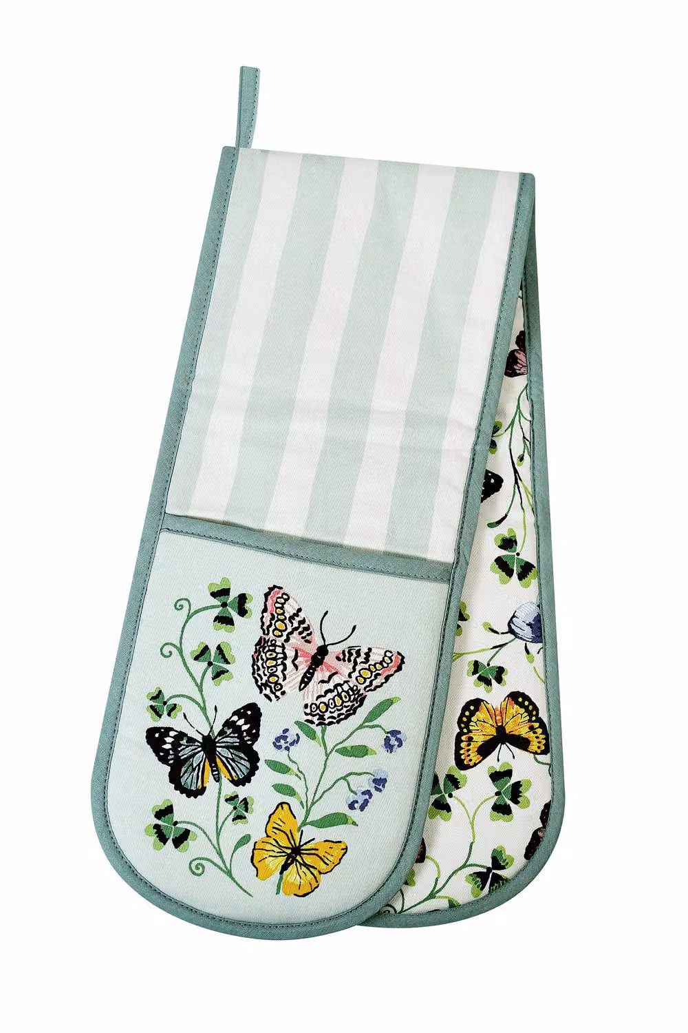 Ulster Weavers Butterfly Grove Blue Cotton Double Oven Glove – 2